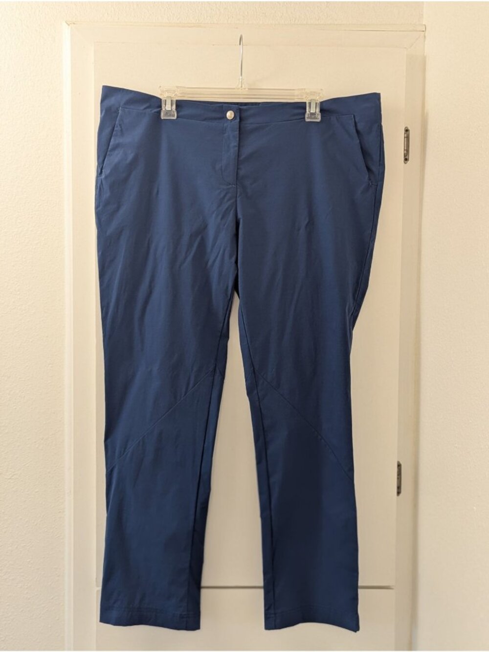 Anatomie Calvin Women's Navy Slim Fit Pants Lightweight Stretchy Travel Wear